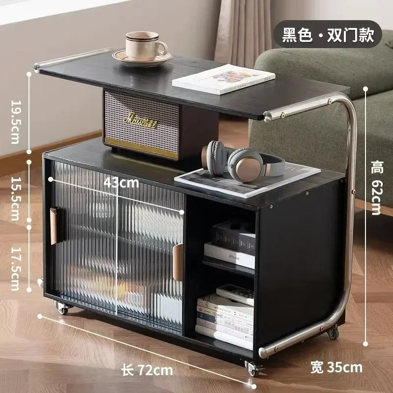 Nordic Removable Sofa Table Magazine Storage Cabinet Multi-functional Bedroom Bedside Table Practical Living Room Furniture