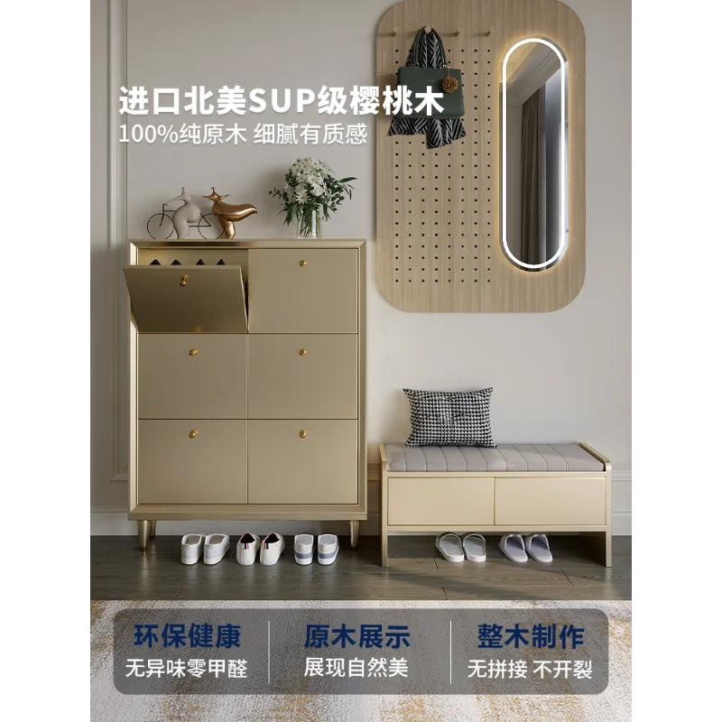 furniture luxury shoe changing stool can be sat at the entrance of the home, and the entrance is against for living room