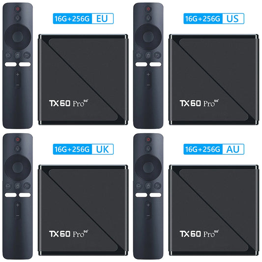 2025 Smart TV Box Android 16 TV Box 14K 2.4G 5G Dual WiFi 6 Set-top Box Video Media Player 16G 256G Home Set Top Box AU/UK/US/EU