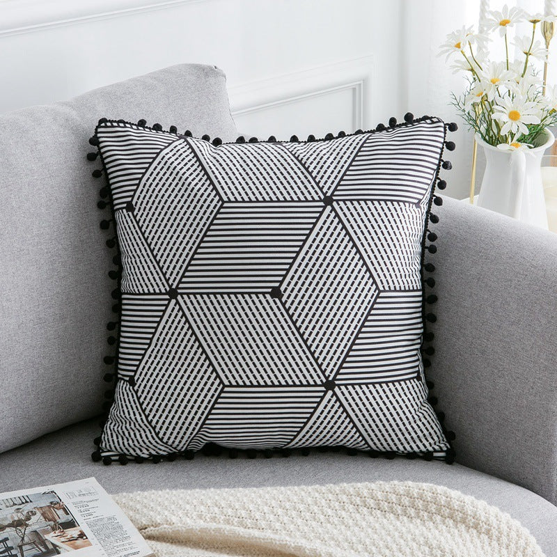 Simple pattern sofa pillowcase