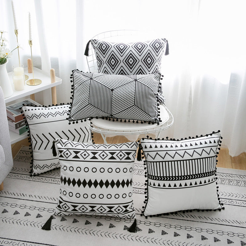 Simple pattern sofa pillowcase