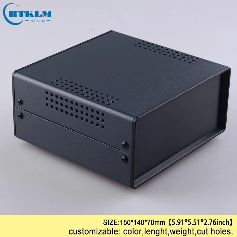 Iron housing for electronics diy instrument case project case iron electric junction box DIY amplifier metal box 150*140*70mm