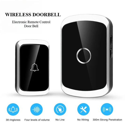 Electronic Doorbell Wireless Home Intelligent Electronic Remote Control Door Elderly Pager Home Reminder Long Distance