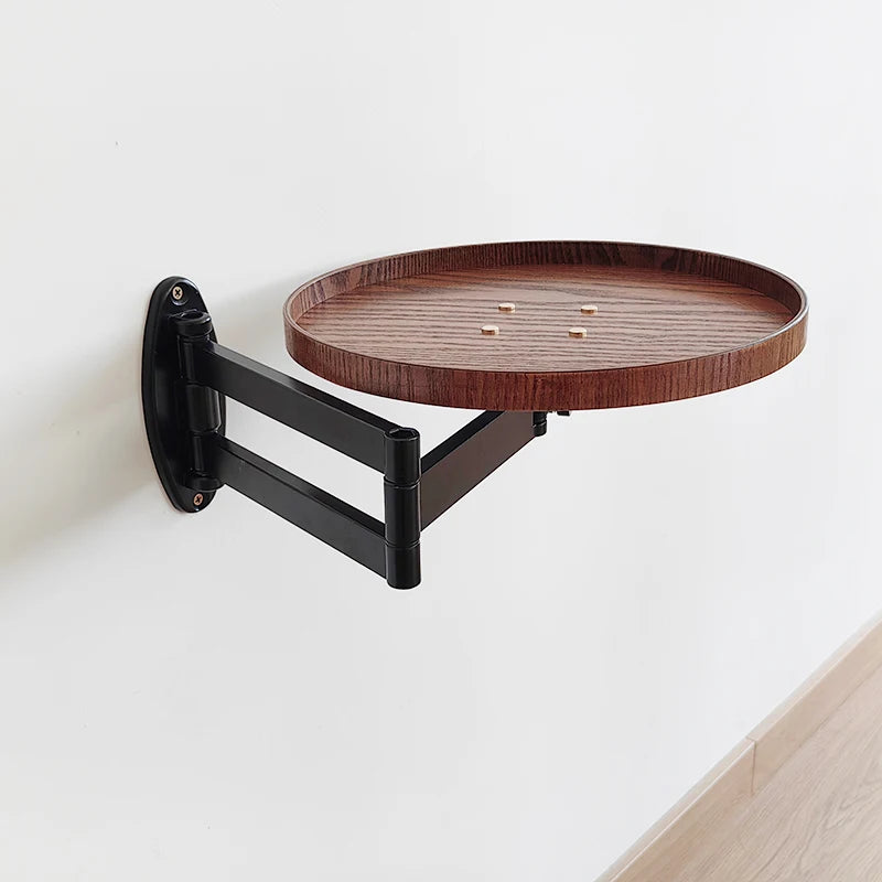 Creative wall hanging Sofa side table foldable wooden corner table bedside tables telescopic coffee table living room furniture