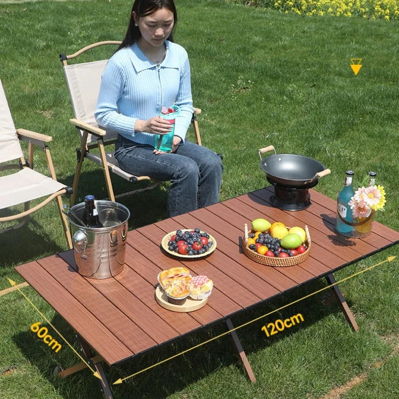 Outdoor Garden Table Pliante Camping Table Folding Side Desk Sedentary Tables Parasol Szafka Kempingowa Kitchen Furniture