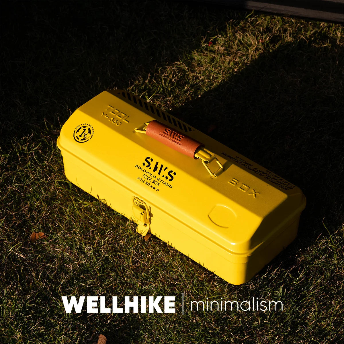 WELLHIKE Outdoor Toolbox Iron Box With Stickers Coffee Box Equipment Lunch Box Camping Portable Hand-Held Metal Storage Box