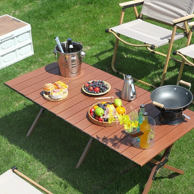 Outdoor Garden Table Pliante Camping Table Folding Side Desk Sedentary Tables Parasol Szafka Kempingowa Kitchen Furniture