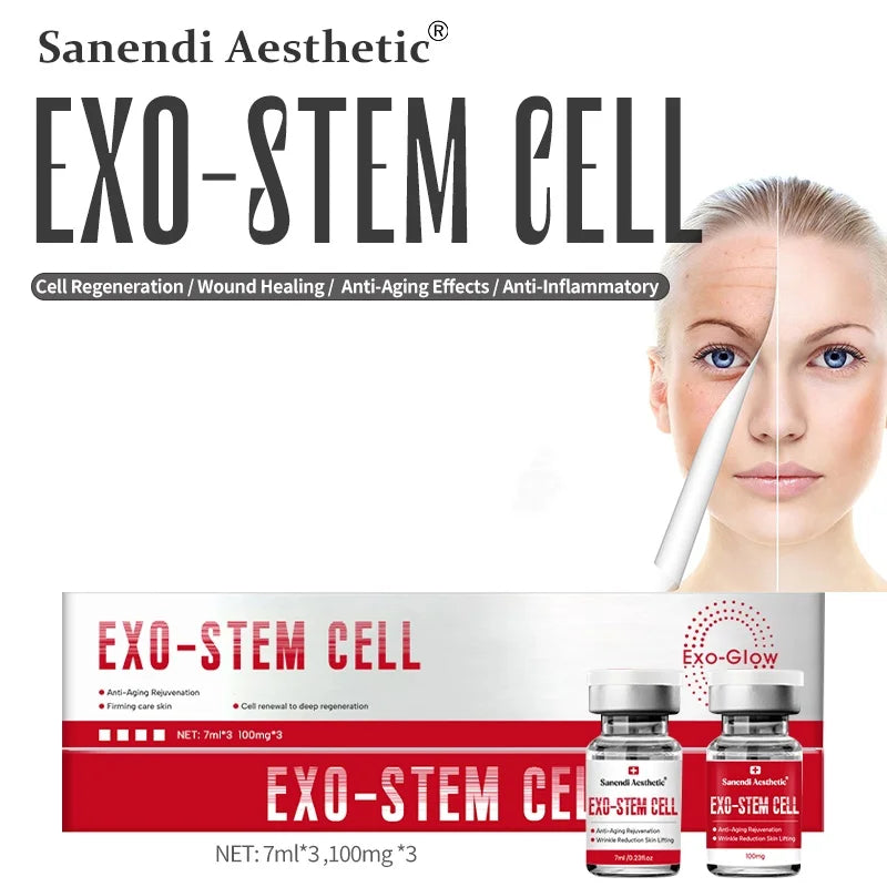 Korean Skin Care Stem Cell Serum for Face Skin Booster Anti-aging Dr.Pen Pdrn All Skin Type 7ML*3Vials+100mg*3Vials