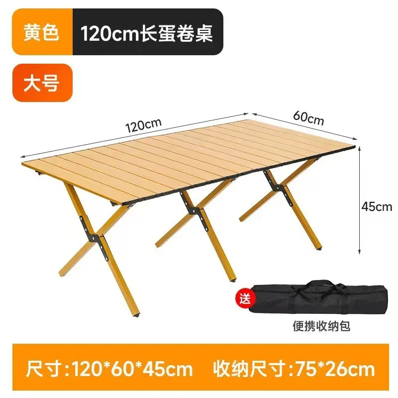 Outdoor Garden Table Pliante Camping Table Folding Side Desk Sedentary Tables Parasol Szafka Kempingowa Kitchen Furniture