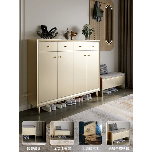 furniture luxury shoe changing stool can be sat at the entrance of the home, and the entrance is against for living room