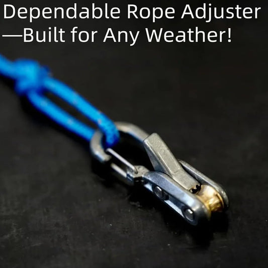 Outdoor Rope Adjuster Wear Resist Ultralight Tent Guyline Tool Climbing Rope Adjust Equipment for Camping Hiking Multitools