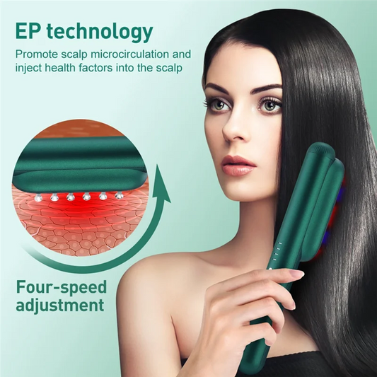 Hair Led Brush Electric Laser Hair Growth Comb Anti Hair Loss Massage Therapy Infrared RF Red Light EMS Massager