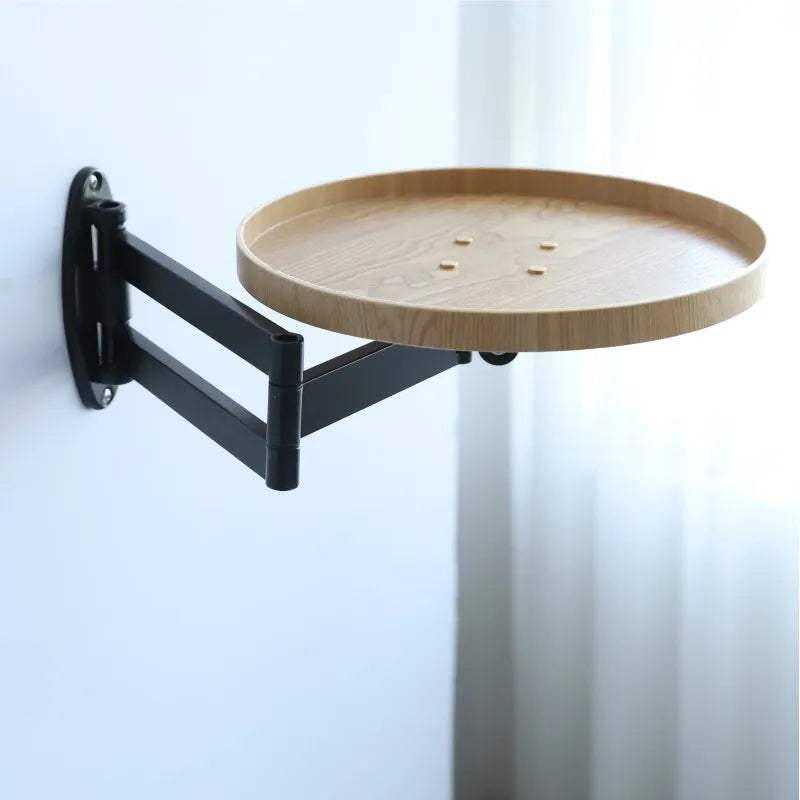 Creative wall hanging Sofa side table foldable wooden corner table bedside tables telescopic coffee table living room furniture