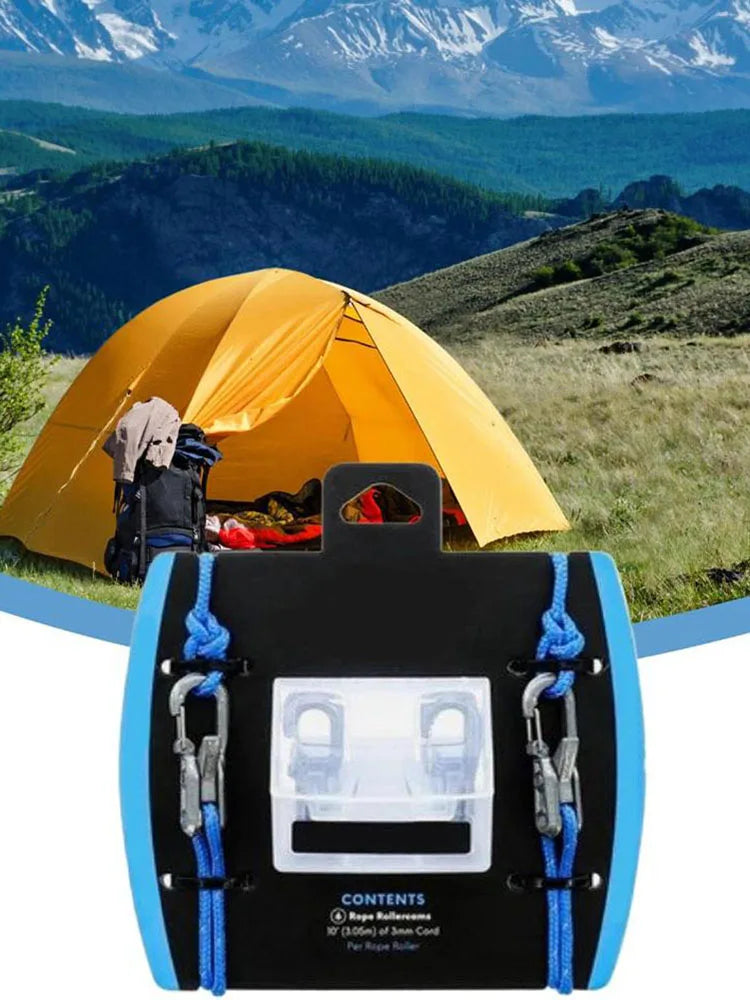 Outdoor Rope Adjuster Wear Resist Ultralight Tent Guyline Tool Climbing Rope Adjust Equipment for Camping Hiking Multitools