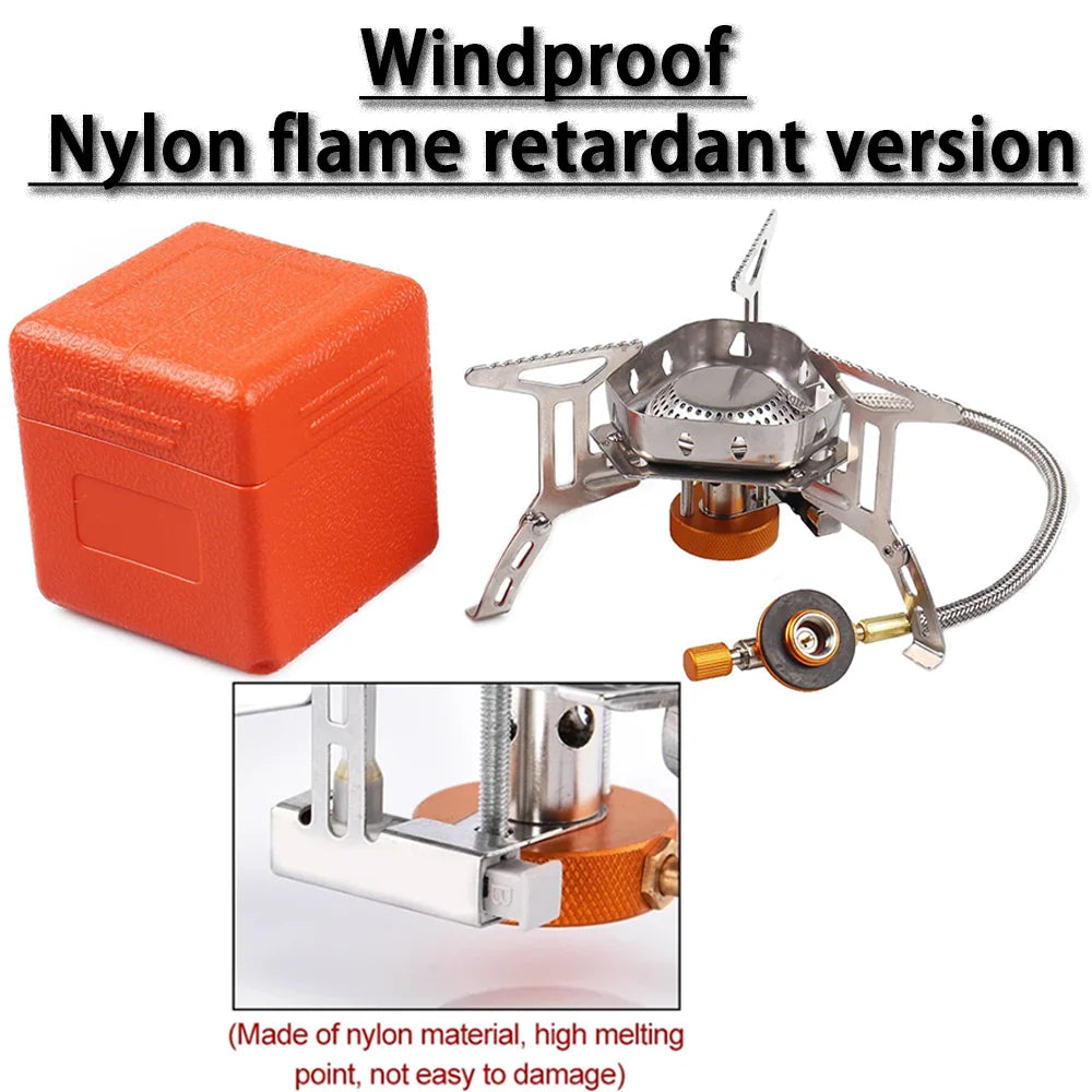 Outdoor Camping Gas Stove High Power Burner Portable BBQ Heater Tourist Portable Cooking Equipment Picnic Supplies