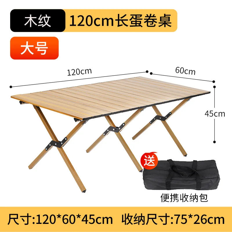 Outdoor Garden Table Pliante Camping Table Folding Side Desk Sedentary Tables Parasol Szafka Kempingowa Kitchen Furniture